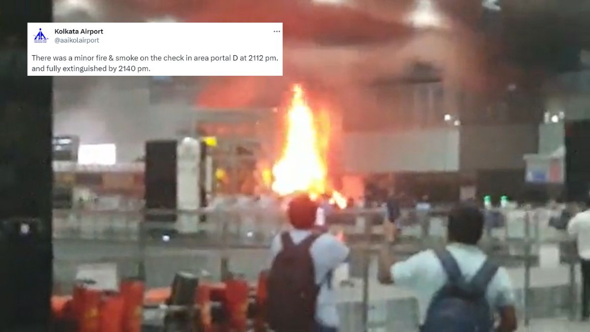 Fire Breaks Out Inside Kolkata Airport Last Night. The Situation Is Under Control