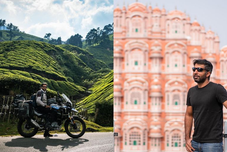 pakistani vlogger travel india on a bike