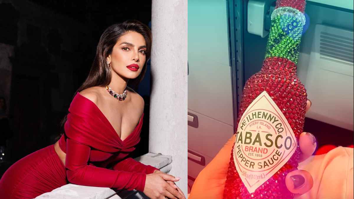 Priyanka Chopra Can’t Get Enough Of This Swarovski-Studded Tabasco Bottle Costing ₹9000!
