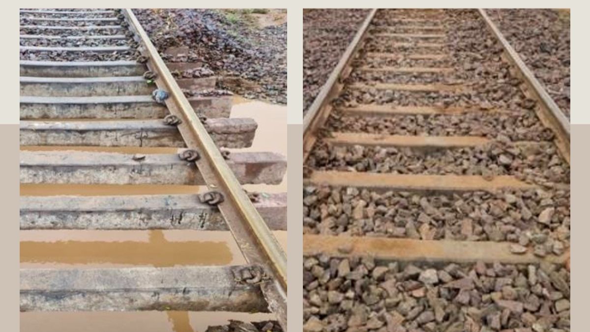 Rail Tracks Destroyed Due To Biporjoy in Rajasthan Now Restored, Min Shares Before-After Pics
