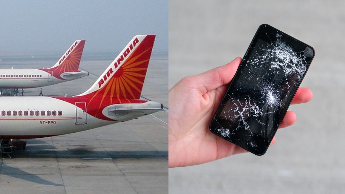Air India, Delhi, Udaipur, Flight, Cell phone explosion, emergency landing