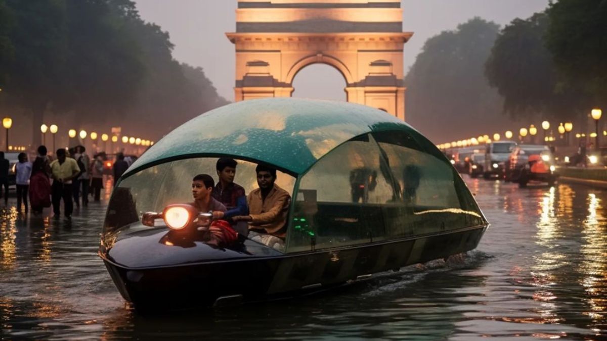 As Rain Lashes Delhi, AI Artist Imagines City Boats; Goes Viral