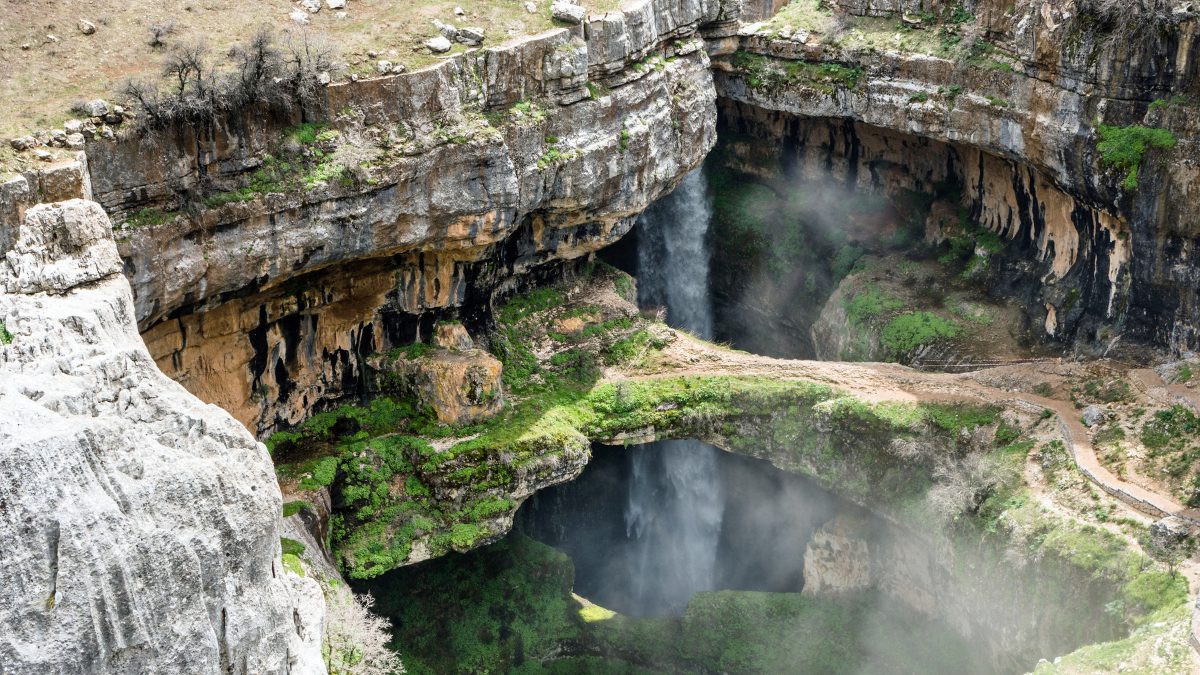 Flowing Through 3 Bridges Formed Over Million Years, Lebanon’s Baatara Gorge Waterfalls Are Nature’s Wonder