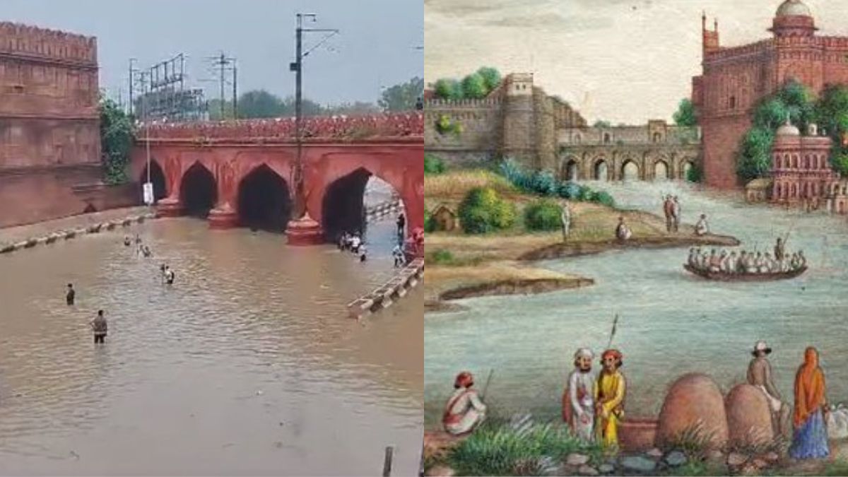 Delhi, Mughal Era painting, Twitter, Floods