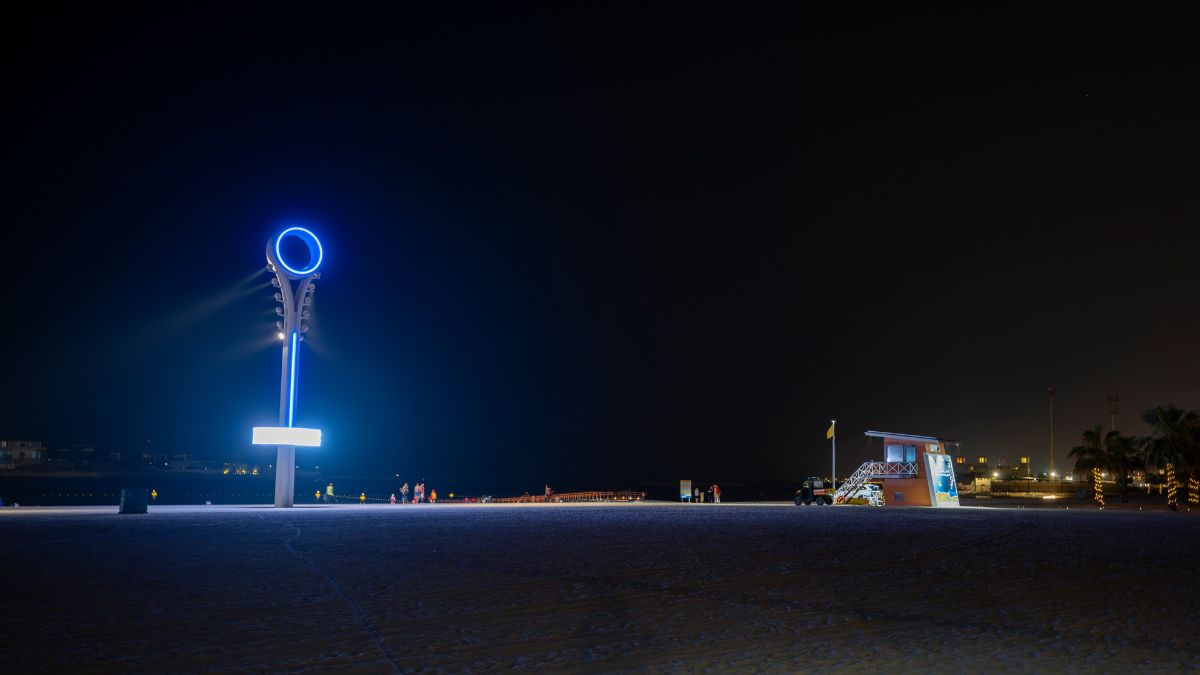 Dubai Night Beach