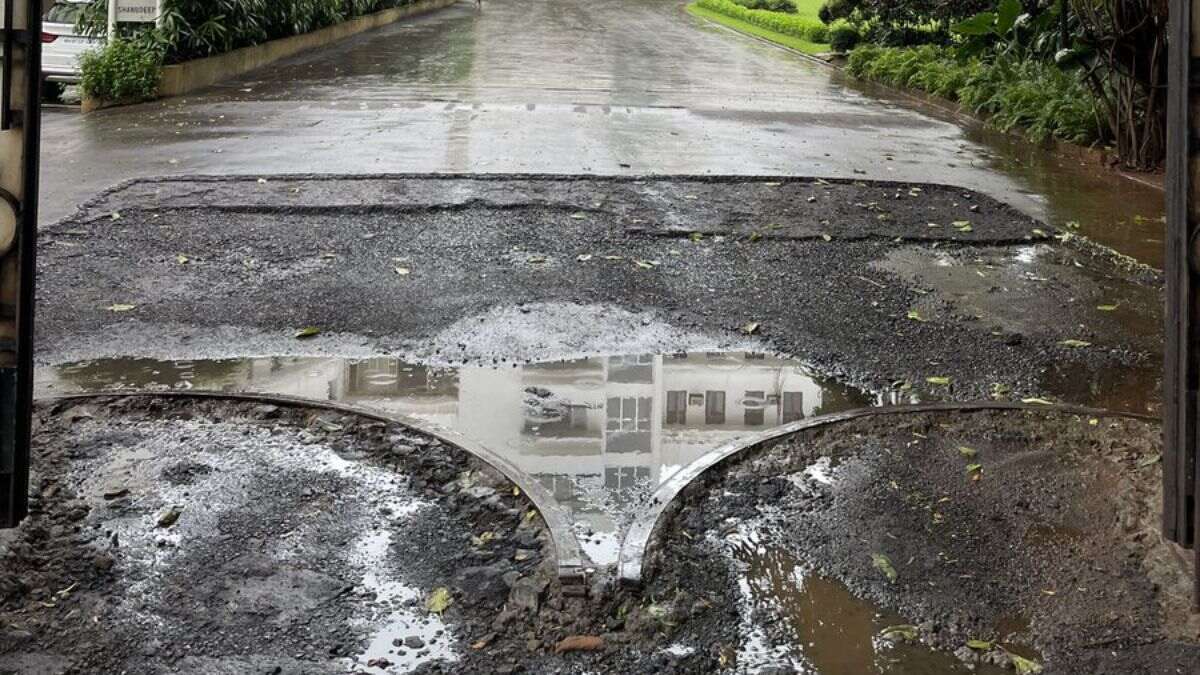 Even Mumbai’s Richest Locality, Where Ambanis Stay Has Potholes; Shaadi.com Co-Founder Shares Pic