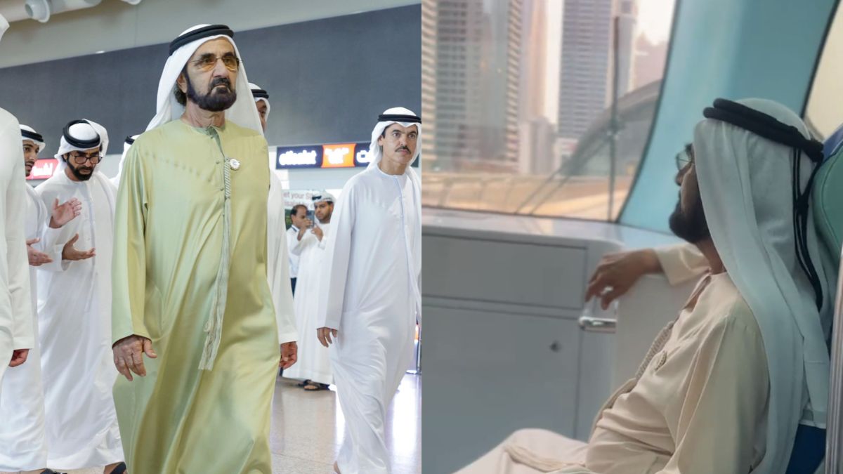 Sheikh Mohammed Was Recently Seen Riding The Dubai Metro On His Birthday Eve! Take A Look