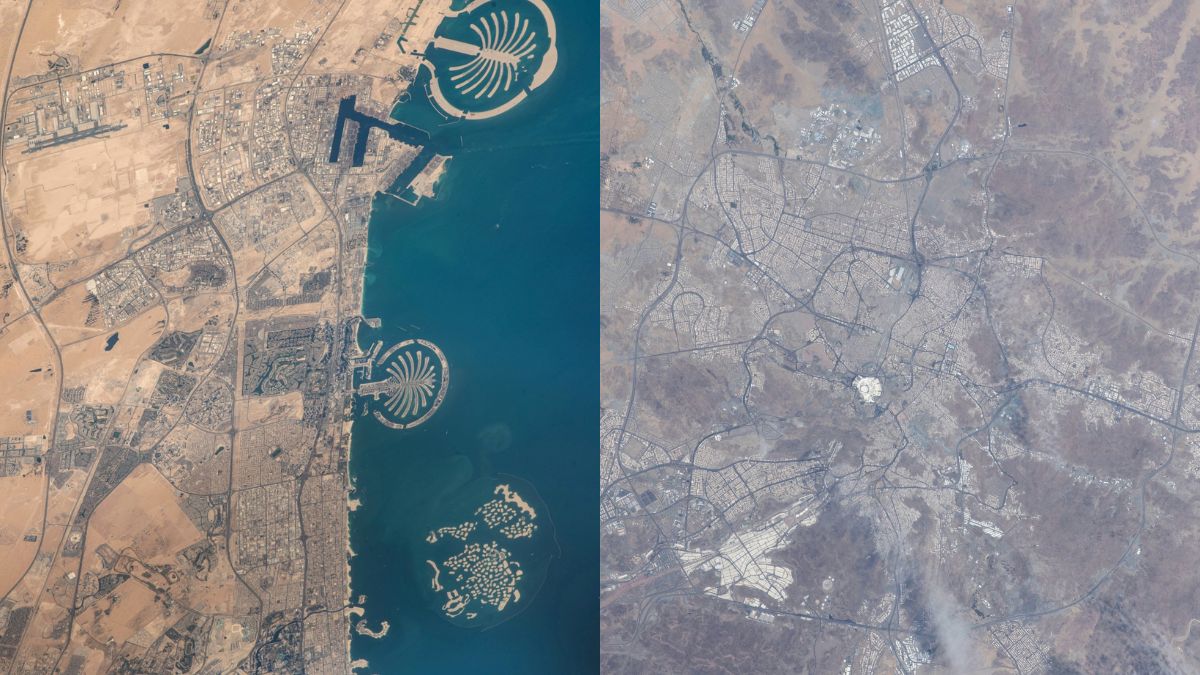 Sultan AlNeyadi Tweets Breathtaking Pictures Of Mecca & Dubai From Space! Take A Look