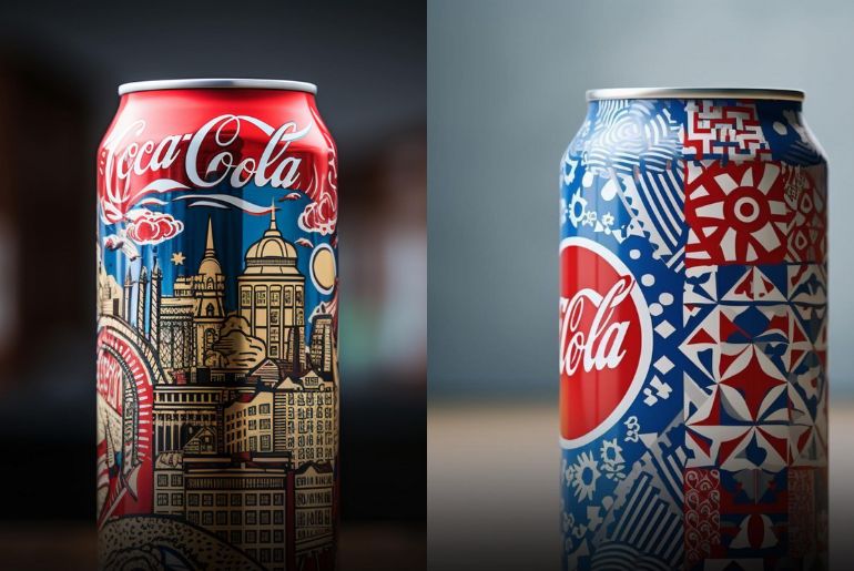 coca-cola cans