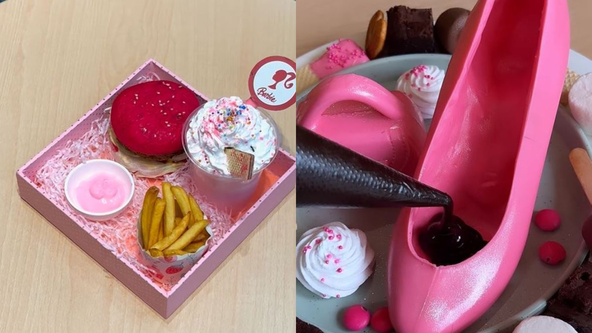 Delhi Cafe’s Barbie-fied Pink Burger & Edible Shoe Go Viral; Barbie Fever Is Upon Us!