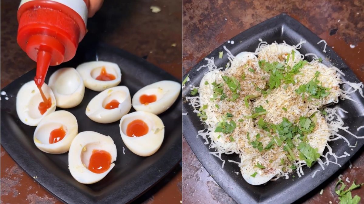 This Egg Pani Puri Has Netizens Scrambling Their Heads As They Can’t Find Pani Or Puri!