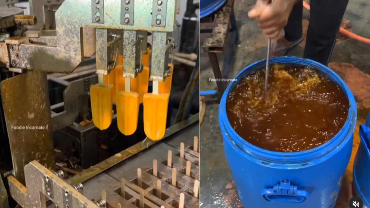 This BTS Video From An Orange Popsicle Factory Has Netizens Calling It “Instant Dysentery”