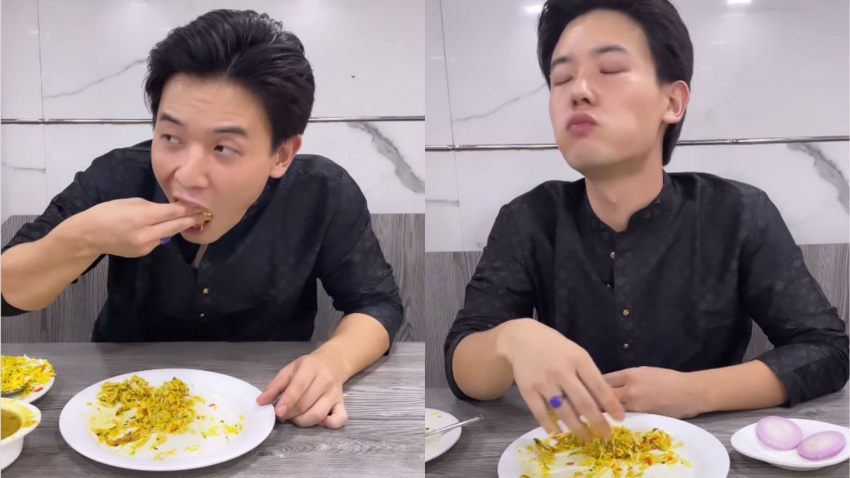 Japanese Influencer Relishes Dal Chawal With Hands; Wins Hearts On The Internet!