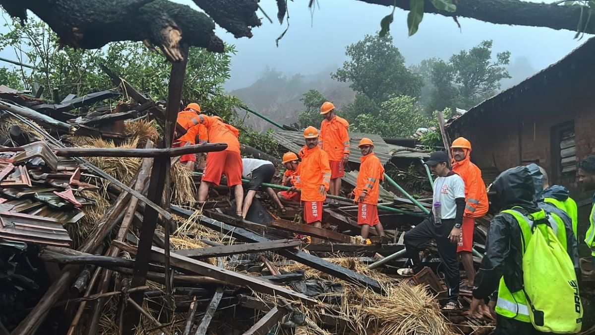 Landslide Hits Maharashtra’s Raigad; 5 Killed, 48 Families Affected, CM Shinde Visits The Site