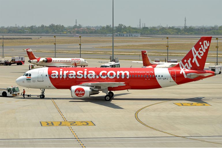 Air Asia flight delayed