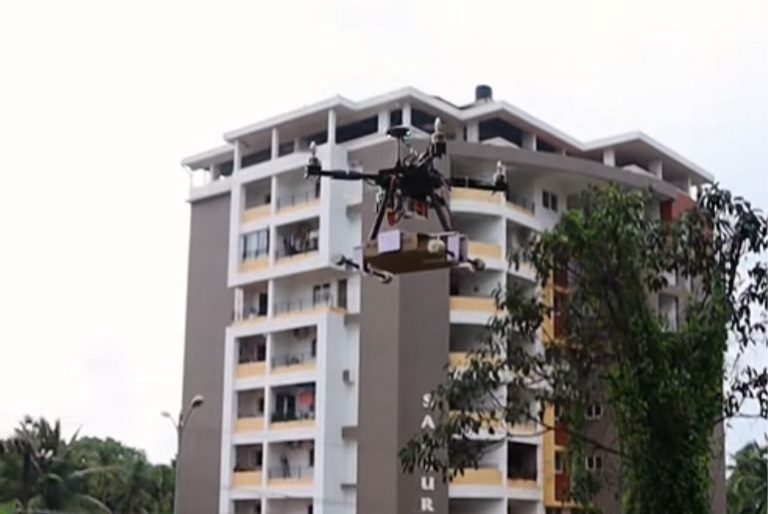 Man With SelfFlying Drone Became A Zomato Delivery Guy Just For A Day