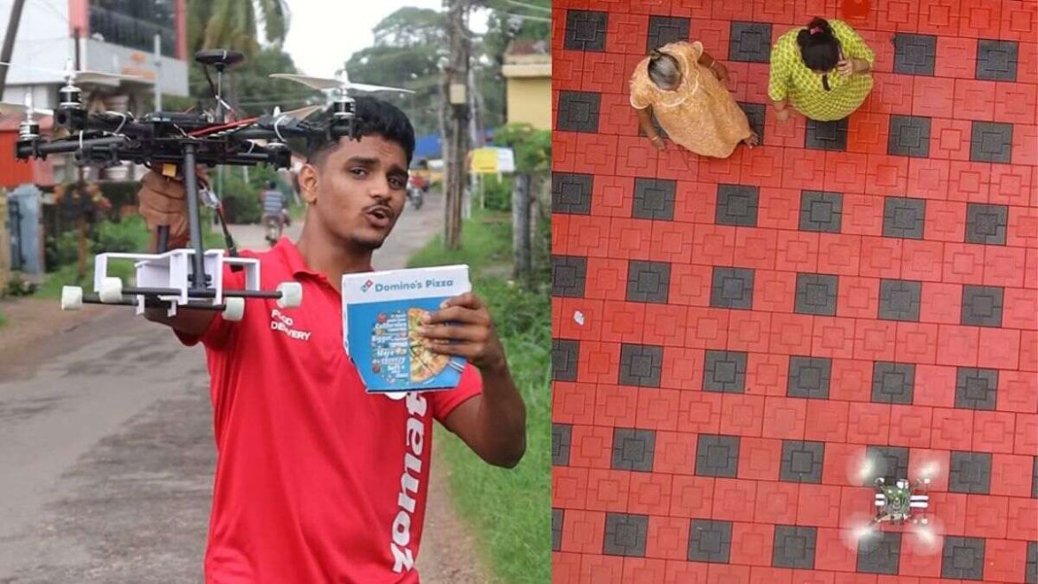 Man With SelfFlying Drone Became A Zomato Delivery Guy Just For A Day