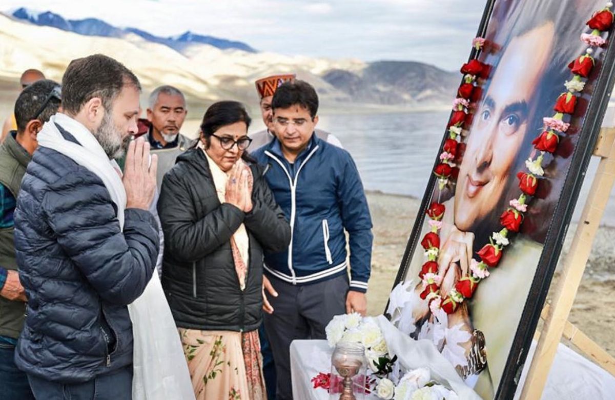 Amidst Ladakh Diaries, Rahul Gandhi Shares Heartfelt Post About India Through Rajiv Gandhi’s Eyes