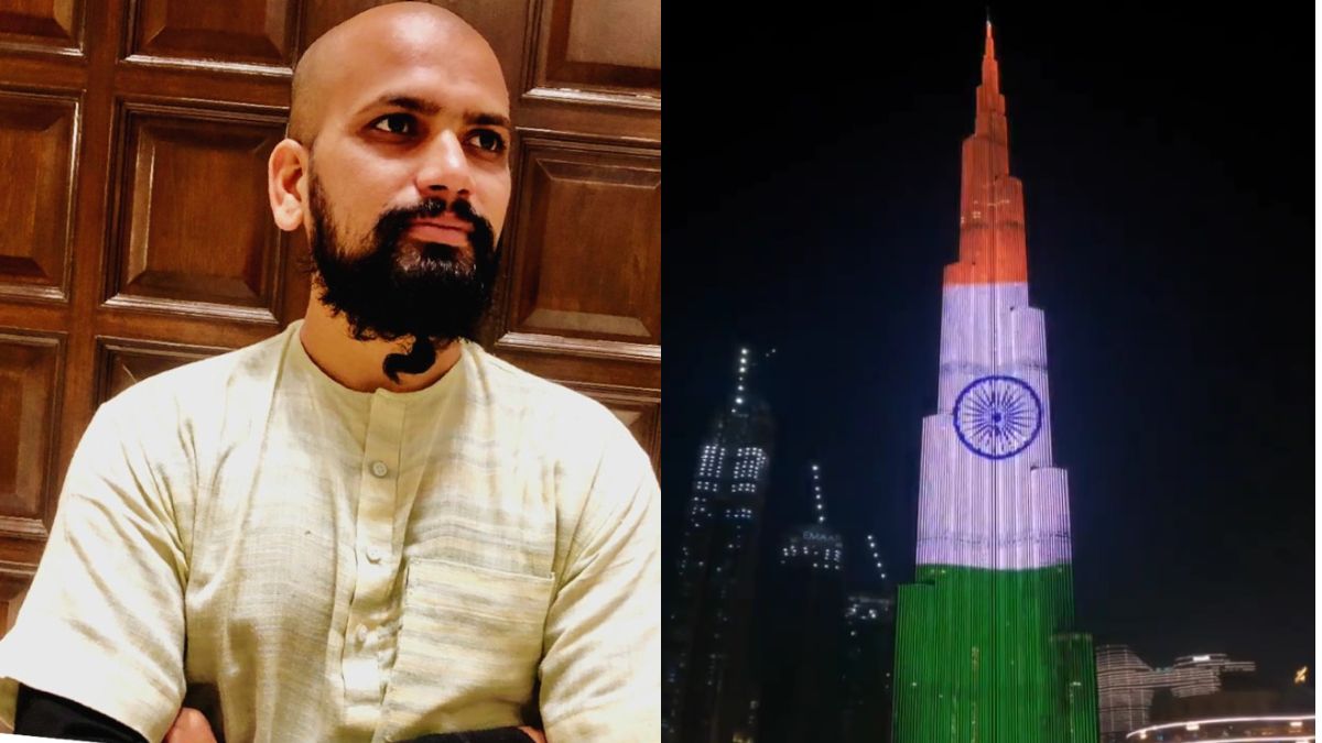 32-YO Indian Spreading Gandhi’s Message Worldwide On Foot Reaches UAE For Independence Day