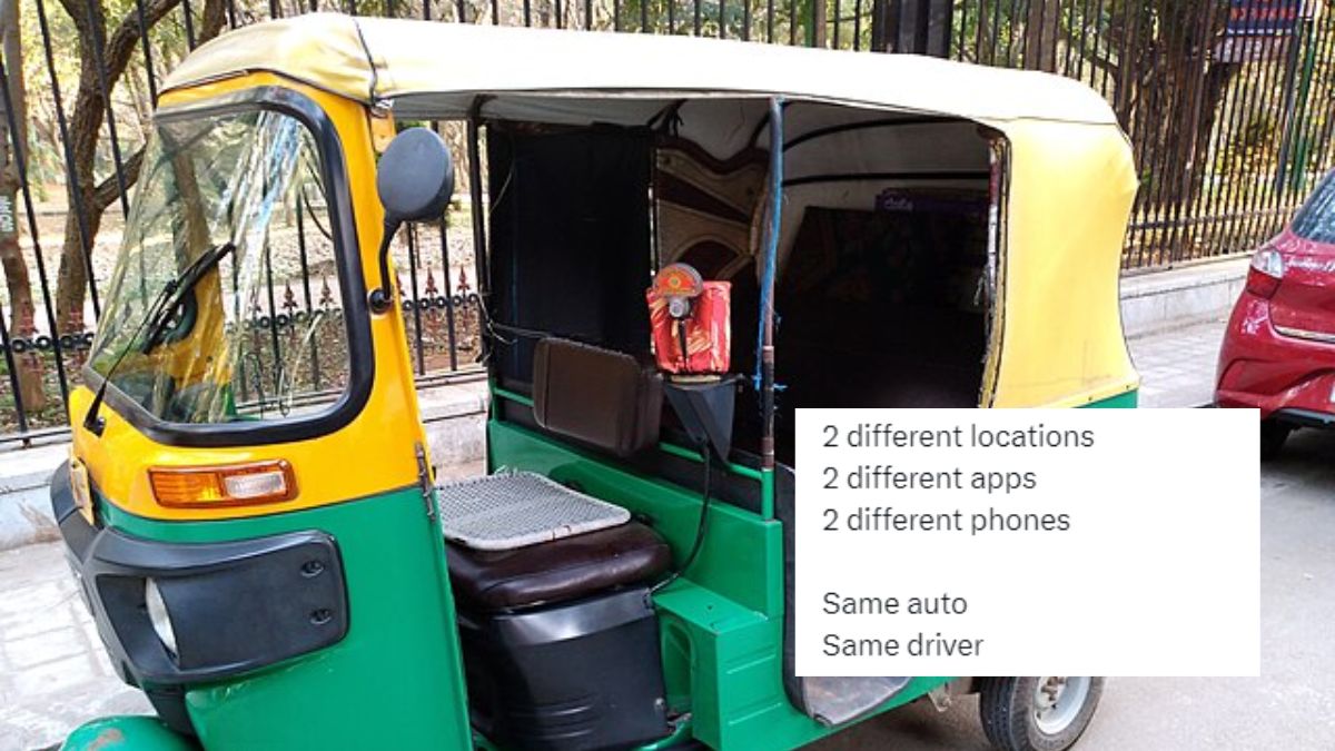 Bangalore Auto Driver Accepts Rides On Diff Apps At Same Time; Netizens Ask If It’s Time Travel