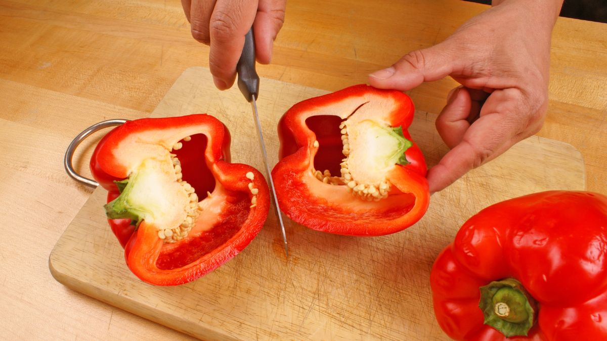 bell pepper cutting hack