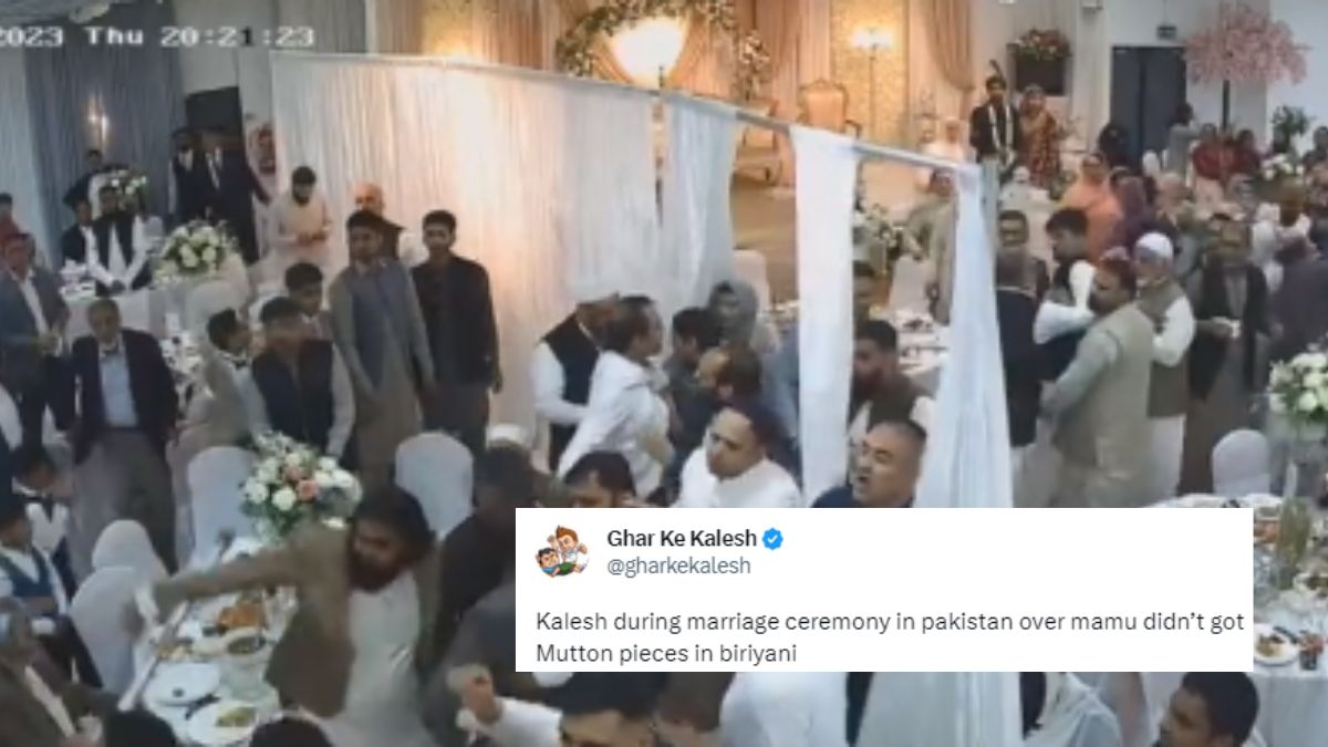 Fight Breaks At Pakistani Wedding As Mamu Did Not Get Enough Mutton Pieces In Biryani, Watch!