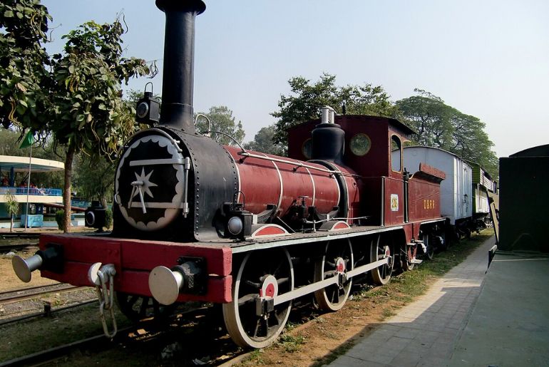 first locomotive india