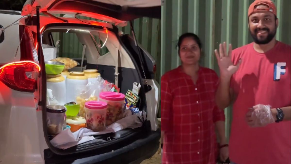 Ahmedabad Couple Serves Different Flavours Of Pani Puri In A Honda CR-V *Aaja Meri Gaadi Mein…Plays In BG *