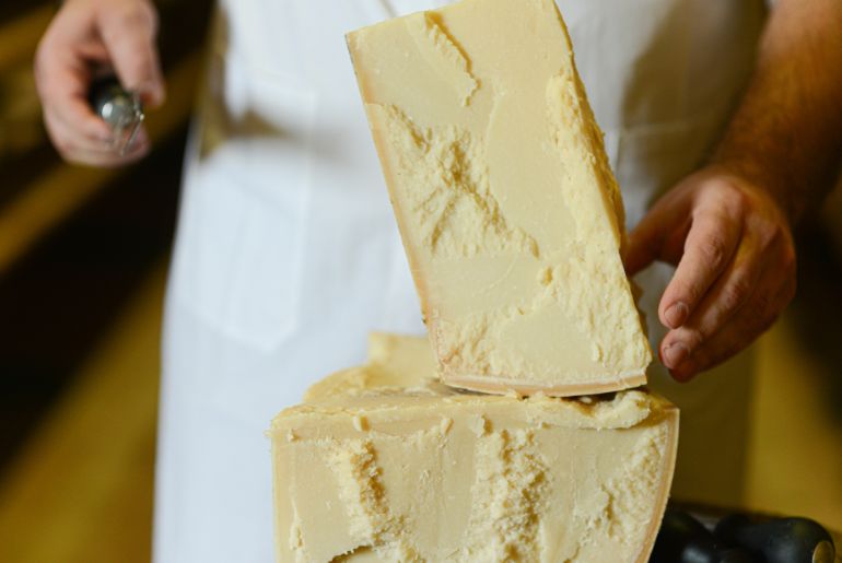 parmesan cheese wheel 