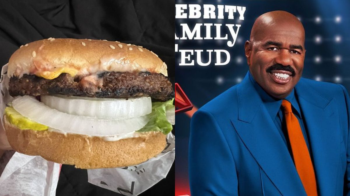 Photo Of A Burger Resembling Comedian Steve Harvey Goes Viral; Netizens Can’t Unsee It Now