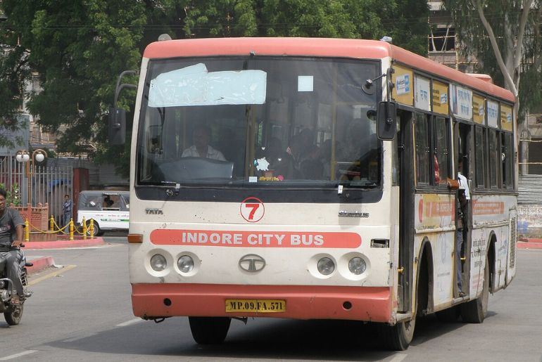 surat and indore bus