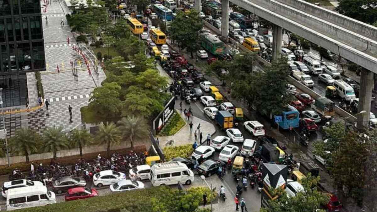 Bengaluru Is The World’s 6th Traffic Congested City, Moves At A Slow Average Speed Of 18 Kmph