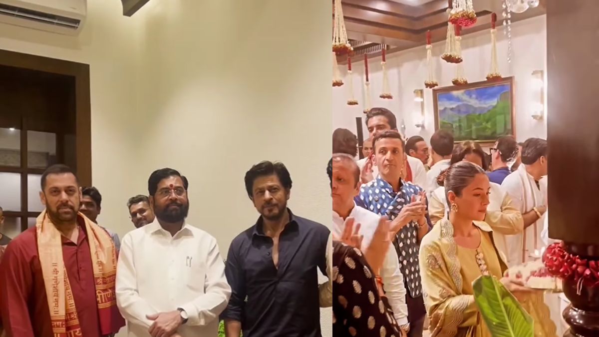 From SRK To Salman Khan, Maharashtra CM Eknath Shinde Has Starry Ganesh Chaturthi Celebrations