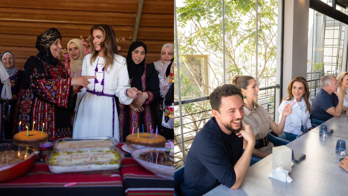 Queen Rania Of Jordan Cooks Traditional Food & Dines With Her Family On Her Birthday