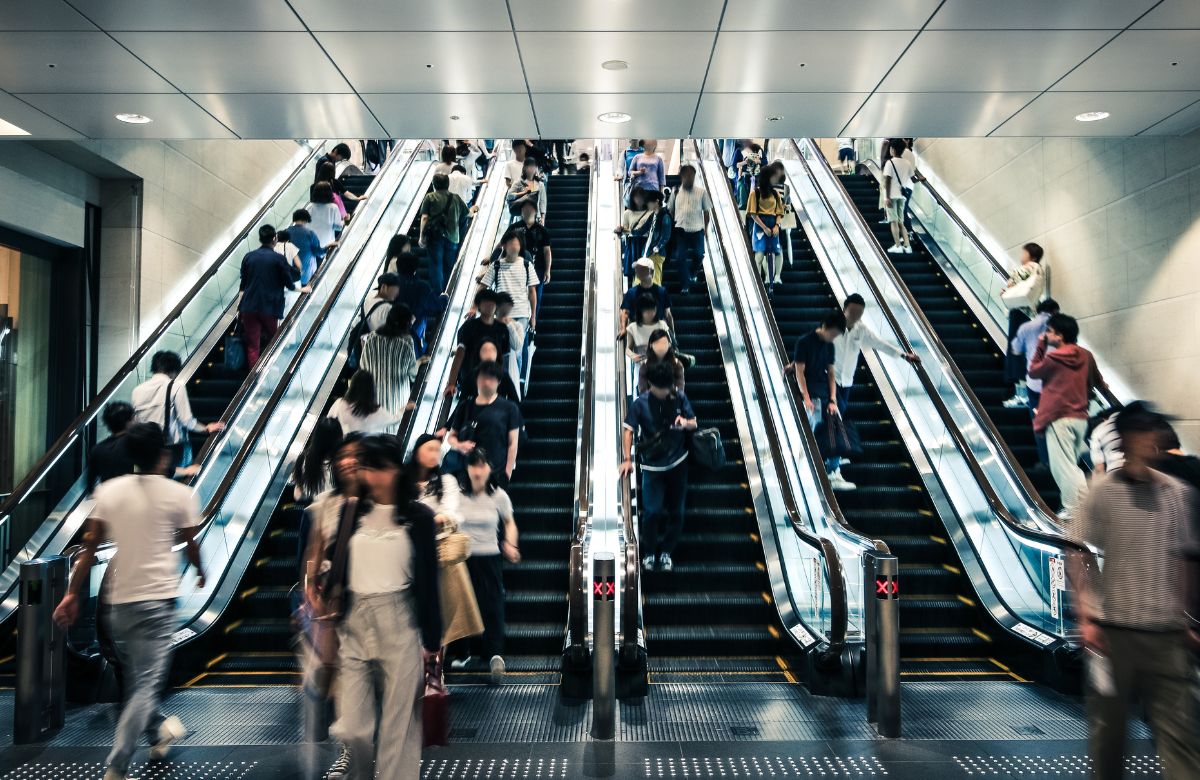 Japan escalator