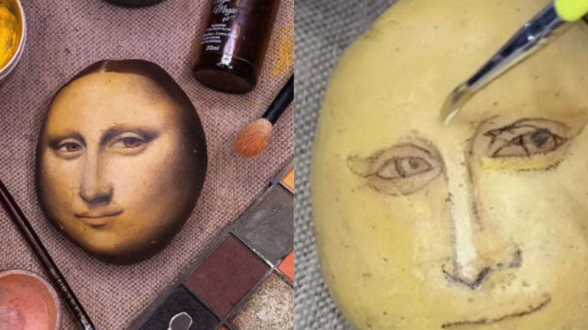 Creating the Mona Lisa out of Monalisa potatoes