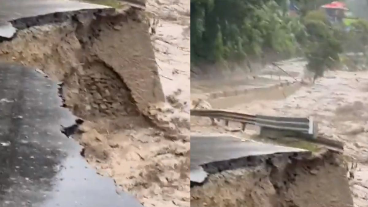 Sikkim Flood: Parts Of National Highway 10 Have Been Washed Away; Locals & Tourists In Distress
