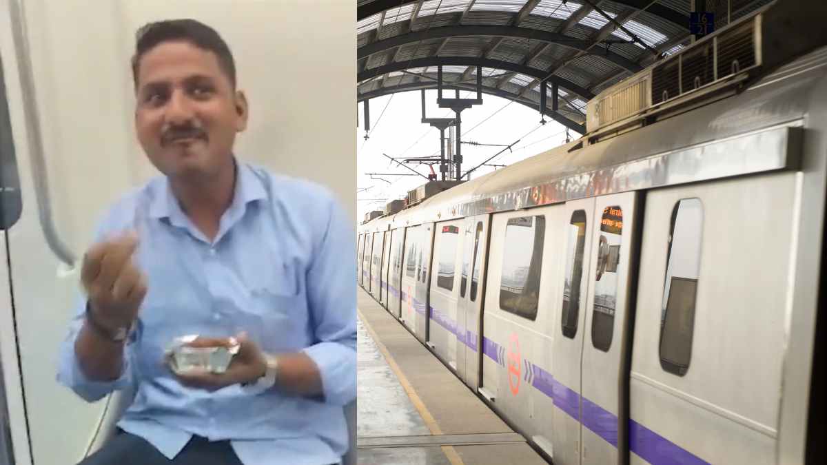 Man Caught Eating Inside Bengaluru Metro, Fined ₹500 For Breaking Rules; Video Viral