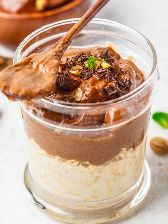 chocolate overnight oats 2