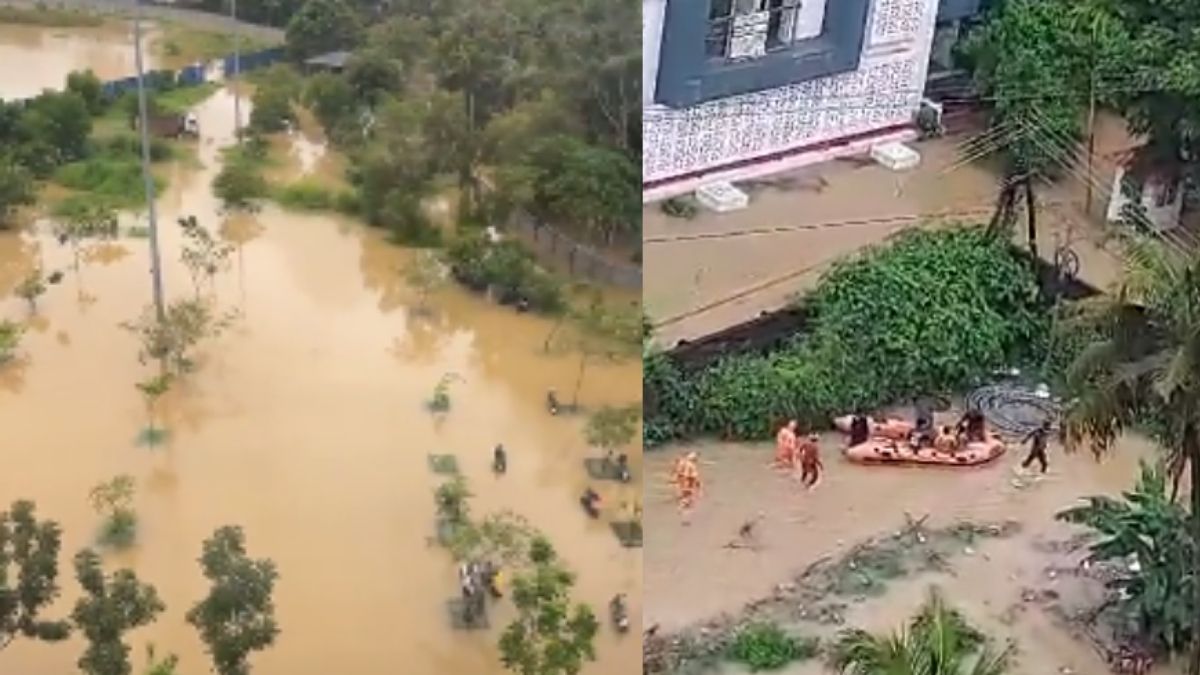 Kerala’s Technopark Flooded; Netizens Share Visuals, People Rescued In Boats