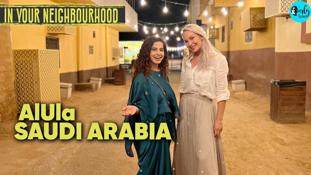 Exploring Hegra With Blue Abaya In AlUla, Saudi Arabia Ft. Kamiya Jani