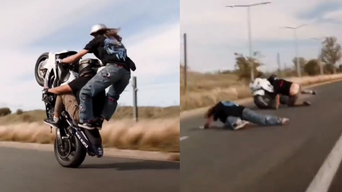 Couple Suffers Major Injuries While Doing Bike Stunts; What Happened To Road Safety?