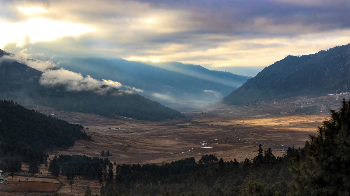 Amidst Bhutan's Black Mountains Lies Phobjikha Valley, A Bowl-Shaped Hidden Gem