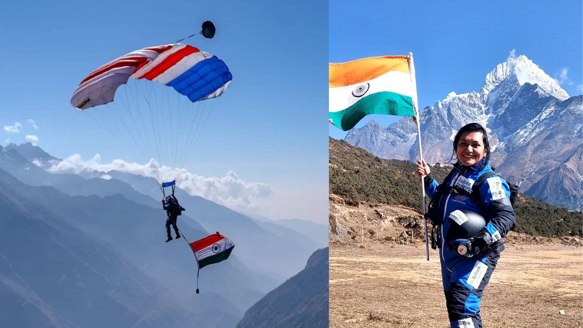 Padma Shree Awardee Shital Mahajan Skydives At Mount Everest; Creates Another World Record