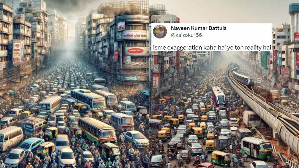 X User Asks AI To Generate “Worse” Bengaluru Traffic Images; Netizens Say, “Ye Toh Reality Hai”