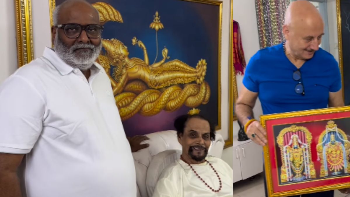 MM Keeravaani’s Father’s Oil Paintings Of Gods Stun Anupam Kher; Calls His House A Pilgrimage