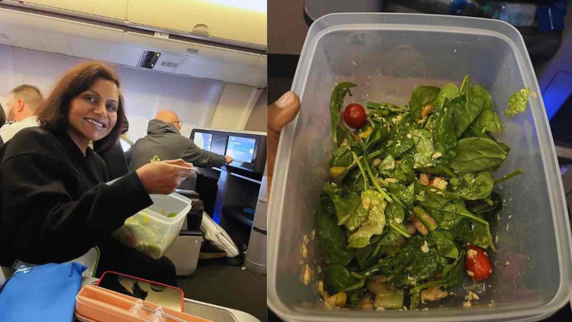 Inspired By Jessica Biel, Mindy Kaling Carries Homemade Salad On Flight(00)