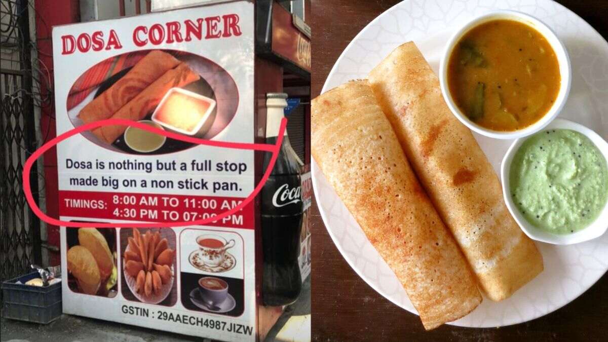 Eatery Describes Dosa As Full Stop Made Big On A Pan; Here Are More Funny Boards We Came Across