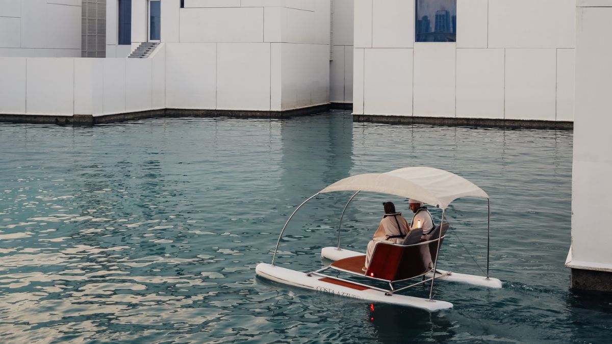 You Can Now Sail Around The Louvre Abu Dhabi In An Electric Catamaran Starting At AED350
