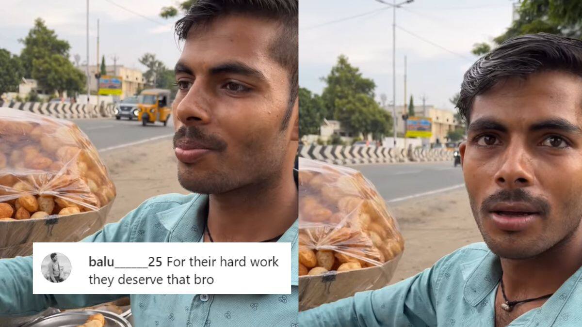 Pani Puri Seller Earns A Profit Of ₹75,000 A Month; Netizens Praise Street Vendor’s Hard Work